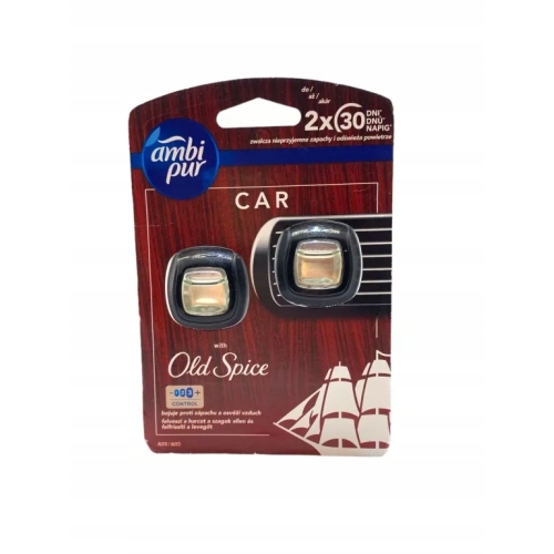 AMBI PUR CAR ODŚWIEŻACZ SAMOCHODOWY OLD SPICE 2x2ml