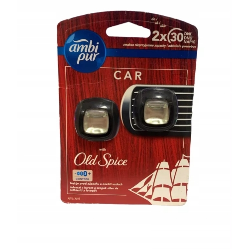 AMBI PUR CAR ODŚWIEŻACZ SAMOCHODOWY OLD SPICE 2x2ml