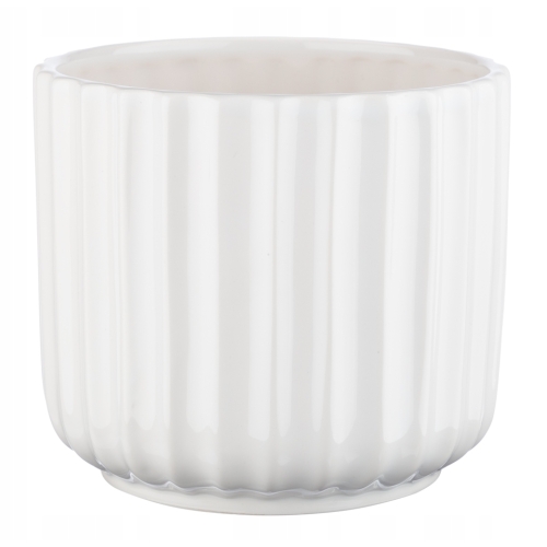 OSŁONKA DONICZKA CERAMICZNA GALICJA 12cm 26752 BIAŁA