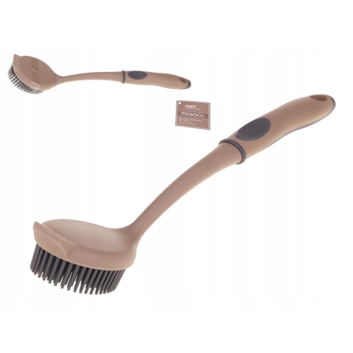 SZCZOTKA DO NACZYŃ MOKKA SILIKONOWA OKRĄGŁA RAVI 70233