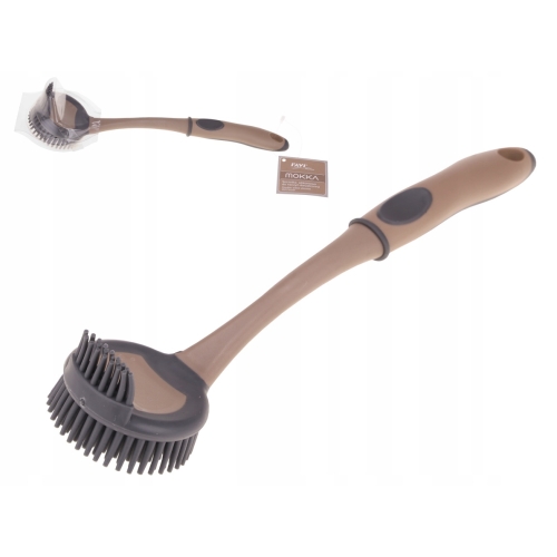 SZCZOTKA DO NACZYŃ MOKKA SILIKONOWA DWUSTRONNA RAVI 70232