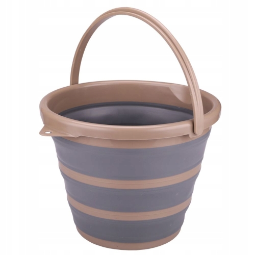 WIADRO SKŁADANE SILIKONOWE MOKKA RAVI 10l 70252