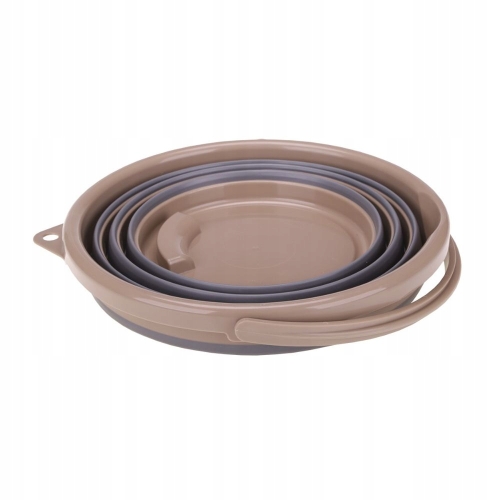 WIADRO SKŁADANE SILIKONOWE MOKKA RAVI 10l 70252