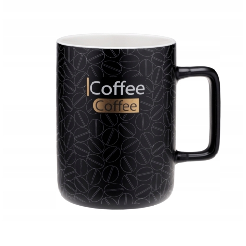 KUBEK DARK COFFEE PORCELANA RAVI 400ml 81495 wz1 czarny
