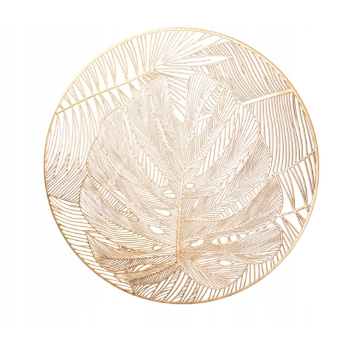 MATA DEKORACYJNA GLOSSY RAVI 60252 wz1 ZŁOTA