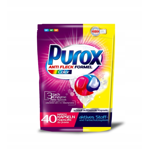 PUROX COLOR KAPSUŁKI DO PRANIA 40pr/40szt