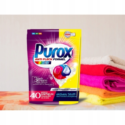 PUROX COLOR KAPSUŁKI DO PRANIA 40pr/40szt