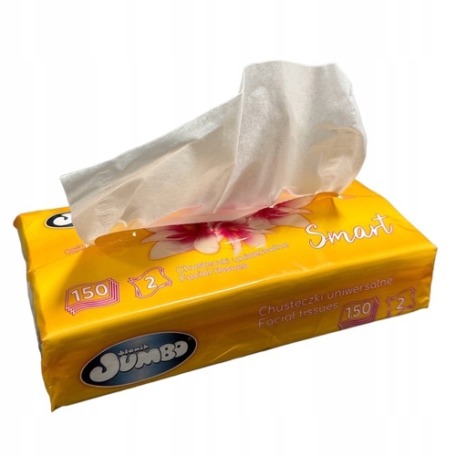 CHUSTECZKI HIGIENICZNE SŁONIK JUMBO WYCIĄGANE FOLIA 2warstwy/150+50szt.