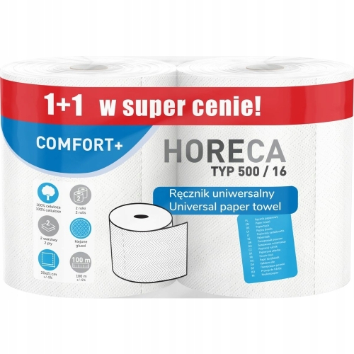 RĘCZNIK PAPIEROWY HORECA COMFORT+ CELULOZA 2w/100m 2szt