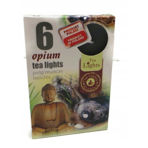ŚWIECA PARAFINOWA TEALIGHTS PODGRZEWACZ ADMIT OPIUM 6szt