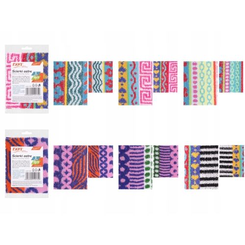 ŚCIERKI OSTRE SZORSTKIE DO NACZYŃ RAVI 3szt 10470