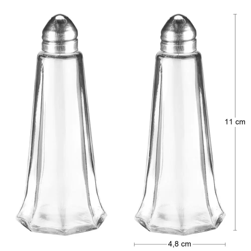 PRZYPRAWNIKI SZKLANE IWO KOMPLET SÓL PIEPRZ GALICJA 23120