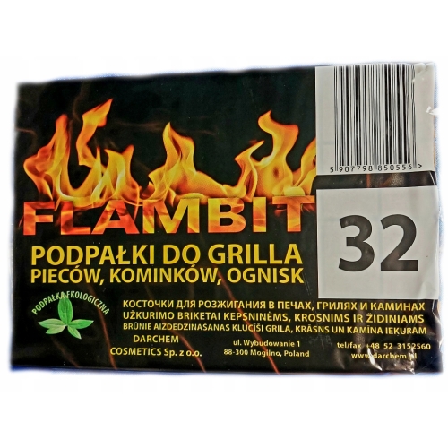 PODPAŁKA ROZPAŁKA SZARA DO GRILLA KOMINKA PIECA RAVI 32 kostki