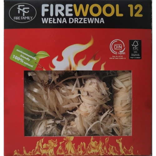 PODPAŁKA WEŁNA DRZEWNA RAVI 12szt