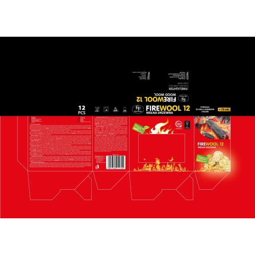 PODPAŁKA WEŁNA DRZEWNA RAVI 12szt