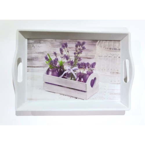 TACA Z MELAMINY RAVI 35,5x24x4,1cm 30238 wz3033 lawenda