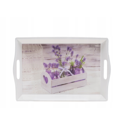 TACA Z MELAMINY RAVI 35,5x24x4,1cm 30238 wz3033 lawenda