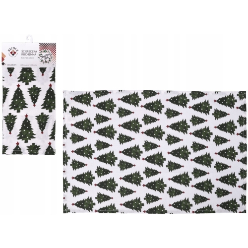 ŚCIERECZKA KUCHENNA ŚWIĄTECZNA choinka CHRISTMAS STYLE RAVI 1szt 623353