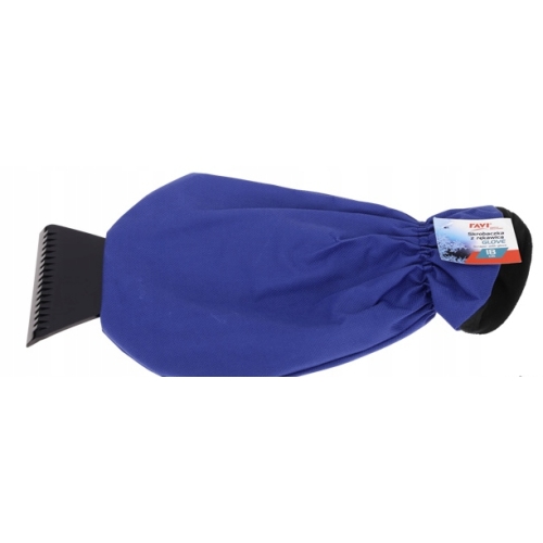 SKROBACZKA DO SZYB Z RĘKAWICĄ GLOVE RAVI 18cm niebieska 60202