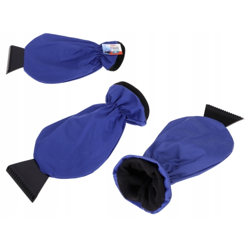 SKROBACZKA DO SZYB Z RĘKAWICĄ GLOVE RAVI 18cm niebieska 60202