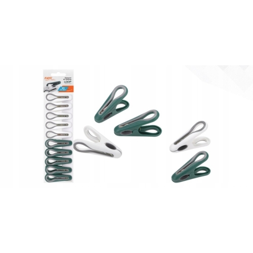 KLAMERKI SPINACZE DO BIELIZNY LOOP RAVI 10szt 10604