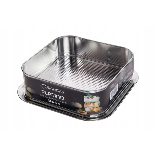 TORTOWNICA PLATINO FAKTUROWANA KWADRATOWA GALICJA 24x24cm 11116