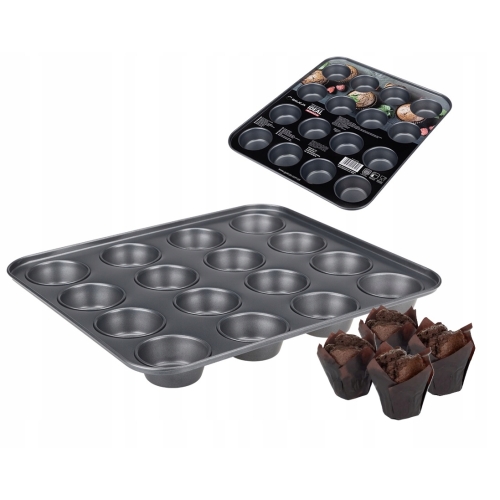 FORMA DO MUFFINEK IDEAL NIEPRZYWIERALNA 40x34x3,5cm 19525