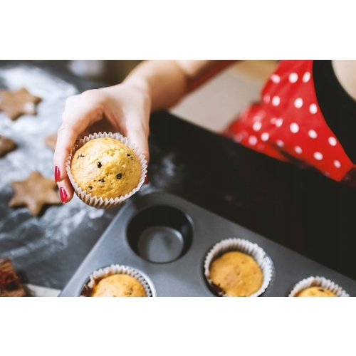 FORMA DO MUFFINEK IDEAL NIEPRZYWIERALNA BABKA 35x26x3cm 26620