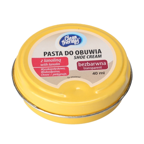 PASTA DO OBUWIA Z LANOLINĄ WODOODPORNA BEZBARWNA