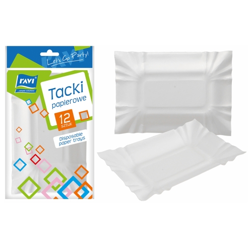 Tacki do grilla papierowe 13,5x20,5cm 12 SZTUK
