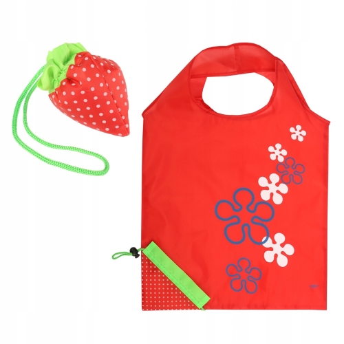 Torba na zakupy składana STRAWBERRY 38x58cm