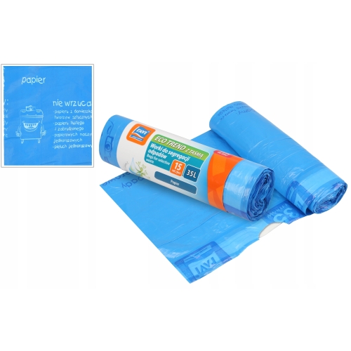 WORKI DO SEGREGACJI ODPADÓW PAPIER 35L/15SZT