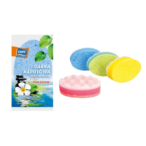 GĄBKA KĄPIELOWA,MYJKA CELULOZOWA MARINA RAVI