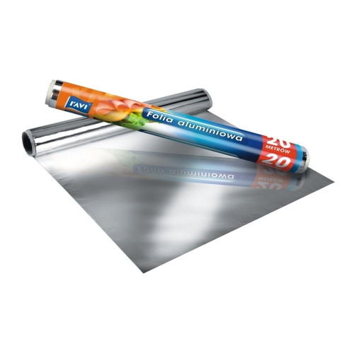 FOLIA ALUMINIOWA SPOŻYWCZA ROLKA 20 m RAVI