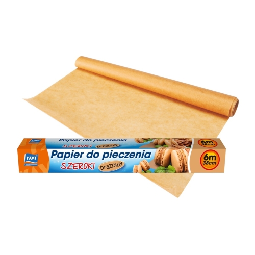 PAPIER DO PIECZENIA SZEROKI 38CM BRĄZOWY 6M RAVI