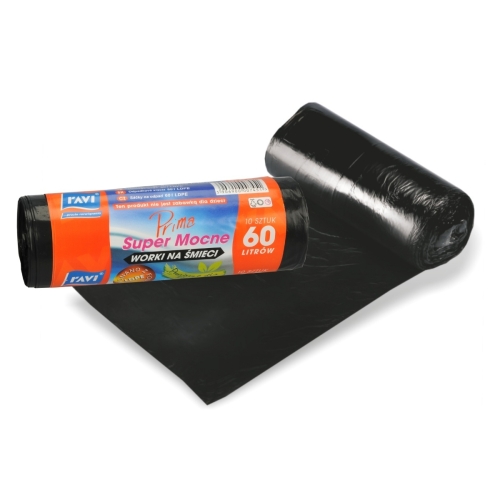 WORKI NA ŚMIECI PRIMA SUPER MOCNE 60L/10SZ