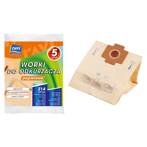 WORKI DO ODKURZACZA PAPIEROWE Z14 ORION 1500 5 SZT