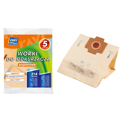 WORKI DO ODKURZACZA PAPIEROWE Z18 METEOR II 5 SZT