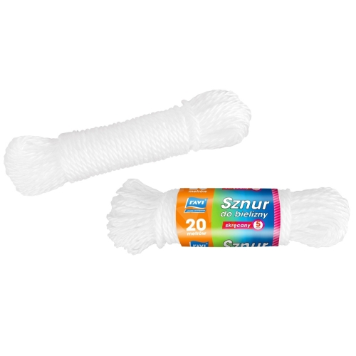 SZNUREK DO BIELIZNY SKRĘCANY GRUBOŚĆ 5mm RAVI 20mb