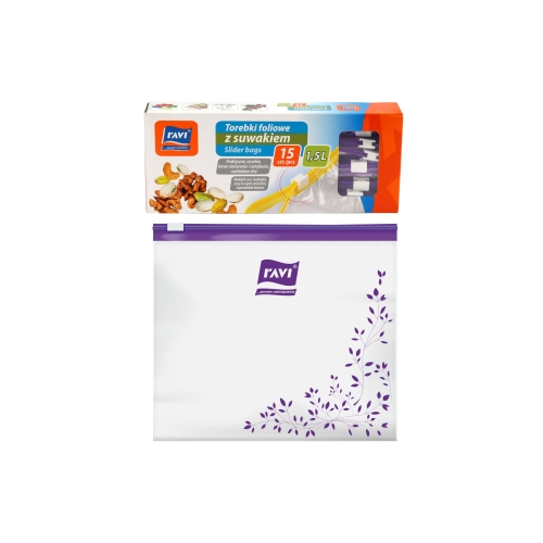 WORECZKI TOREBKI SUWAKIEM ZAMYKANE RAVI 1,5L 15SZ